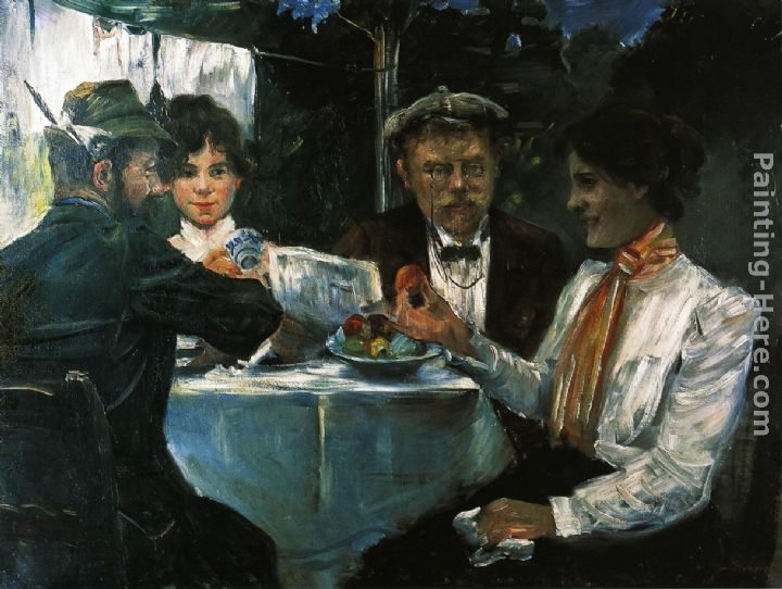 Lovis Corinth In Max Halbe's Garden